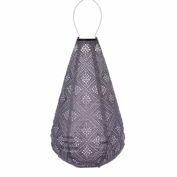 LUMIZ solar lantern Topaze drop light purple 28 cm