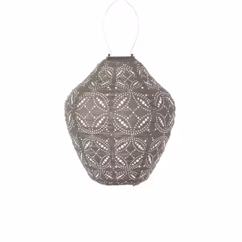LUMIZ solar lantern Mandela jar taupe 30 cm