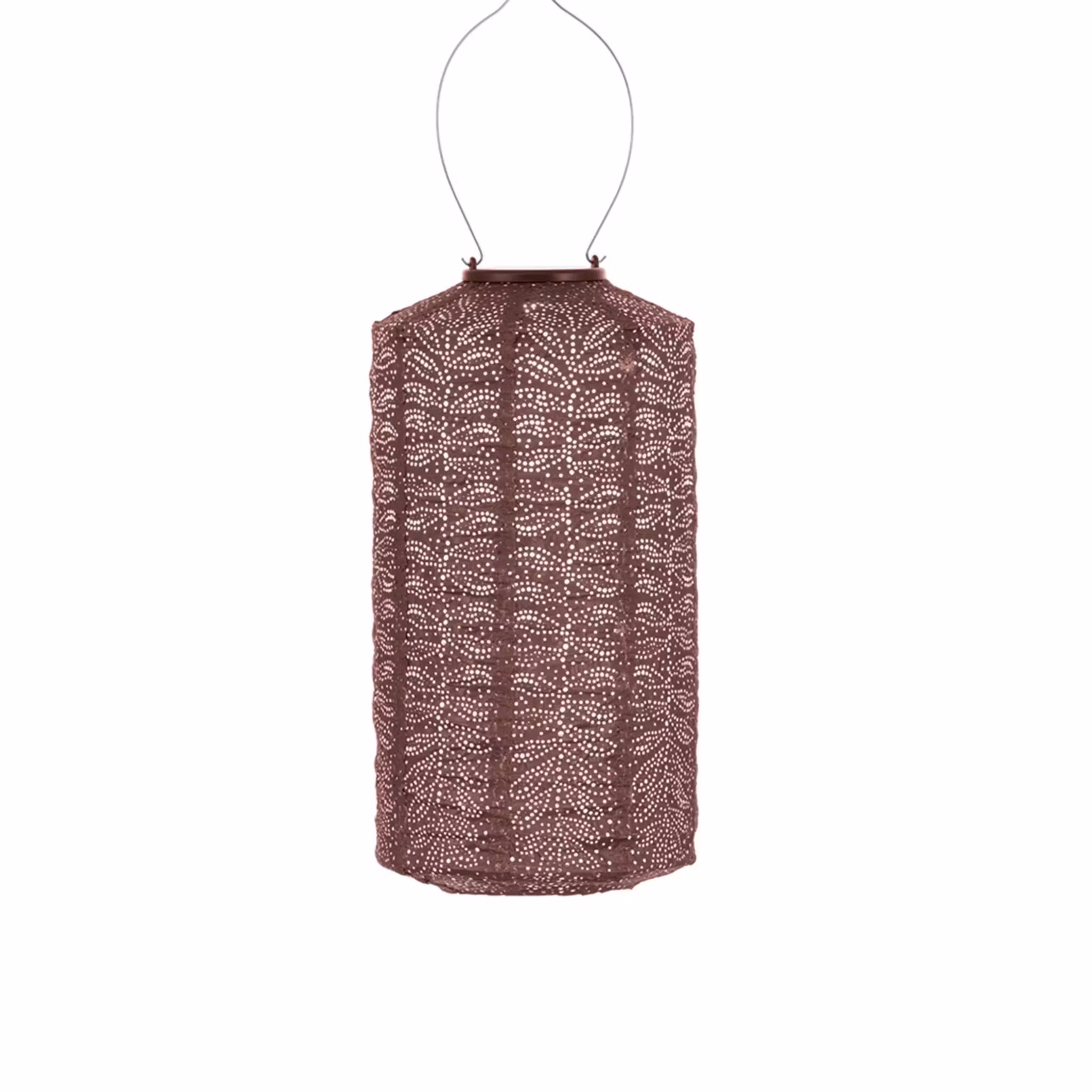 LUMIZ solar lantern Folia cylinder plum 18 cm