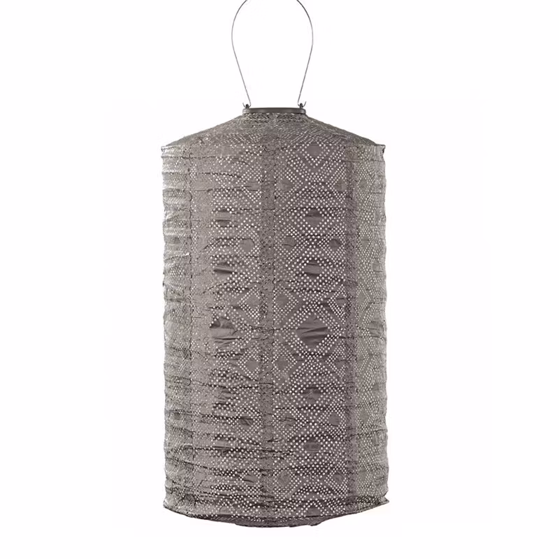 LUMIZ solar lantern Mosaic cylinder taupe 28 cm