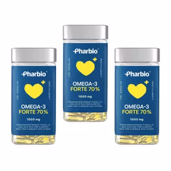 3 x Pharbio Omega-3 Forte, 120 kapslar