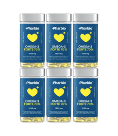 6 x Pharbio Omega-3 Forte, 120 kapslar