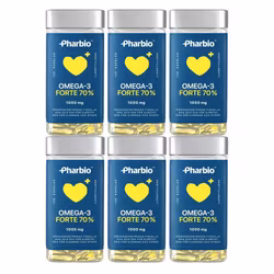 6 x Pharbio Omega-3 Forte, 120 kapslar