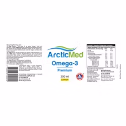 ArcticMed Omega-3 Premium Lemon, 300ml
