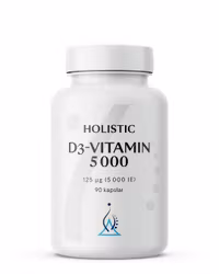Holistic D3-vitamin 5000IE, 90 kapslar