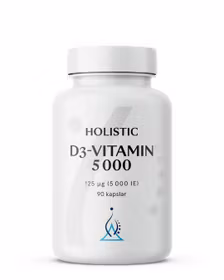 Holistic D3-vitamin 5000IE, 90 kapslar