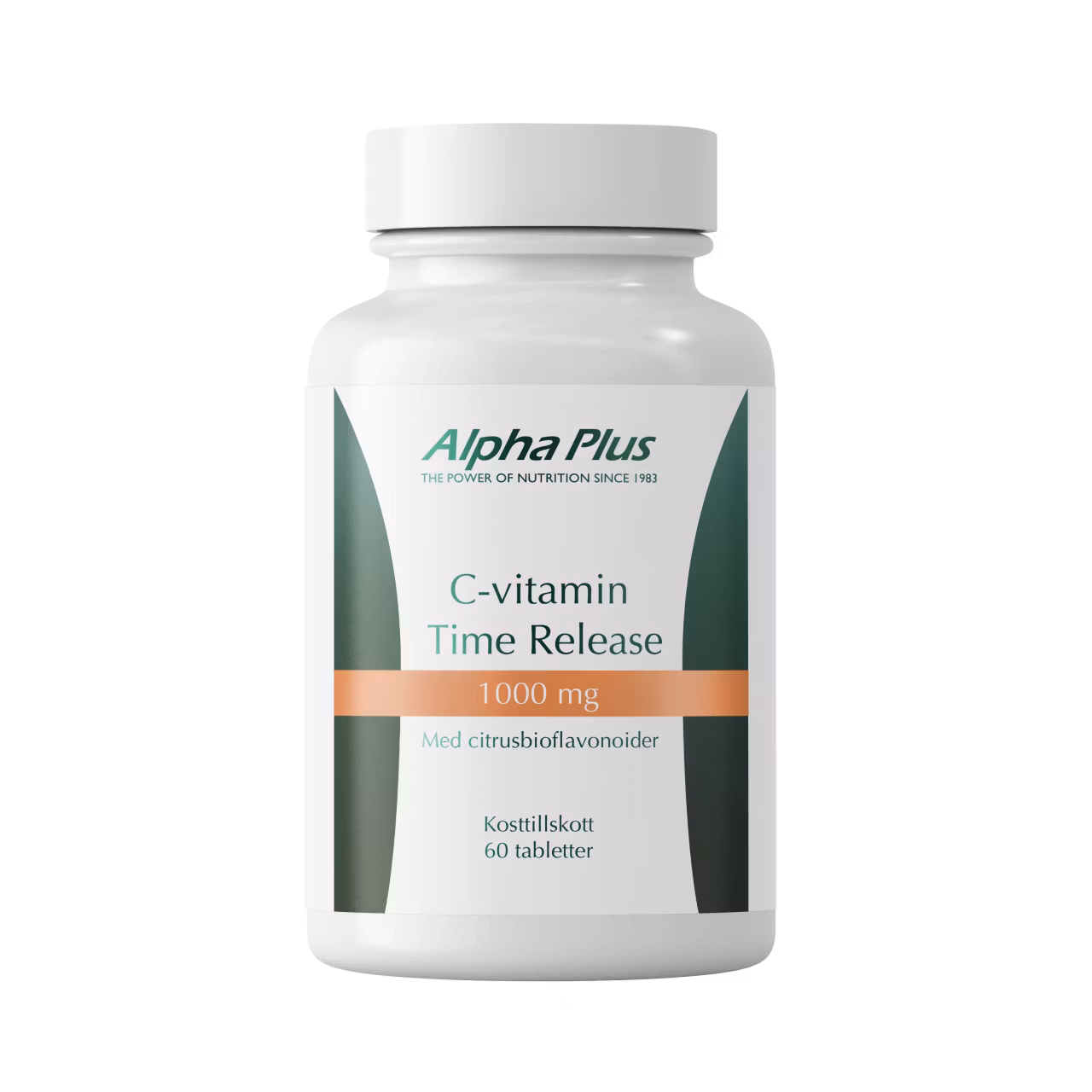 Alpha Plus C-vitamin Time Release 1000mg, 60 tabletter