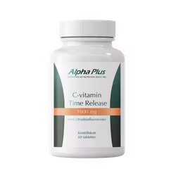 Alpha Plus C-vitamin Time Release 1000mg, 60 tabletter