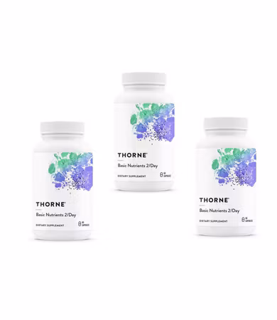 3 x Thorne Basic Nutrients 2/Day, 60 kapslar