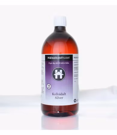 Hälsokosthuset Kolloidalt Silver 10ppm, 1 liter