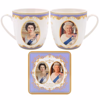 HM Queen Elisabeth II Mugg & Coaster
