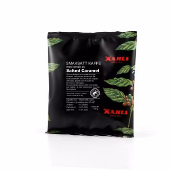 Smaksatt kaffe Salted Caramel, 100 g bryggmalet