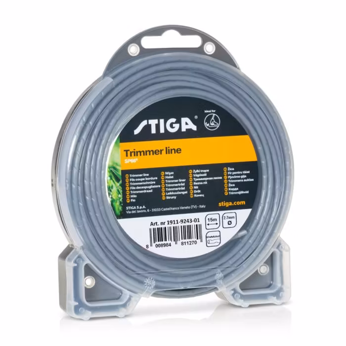 Stiga 15 M VÅGMÖNSTRAD SP66-TRÅD, Ø 2,7 MM