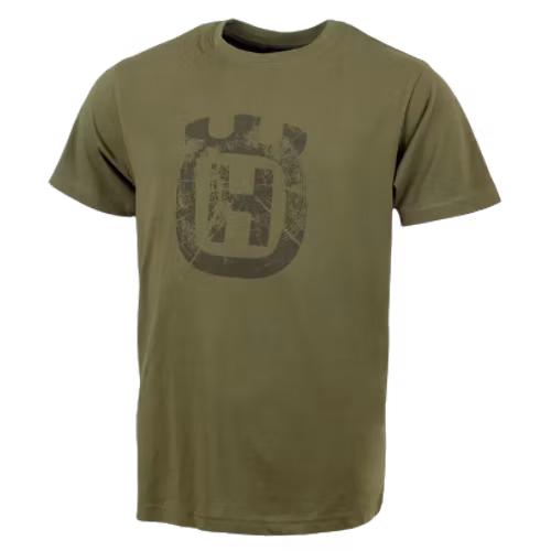Husqvarna XPLORER T-shirt Kortärmad Mossgrön-årsringar UNISEX