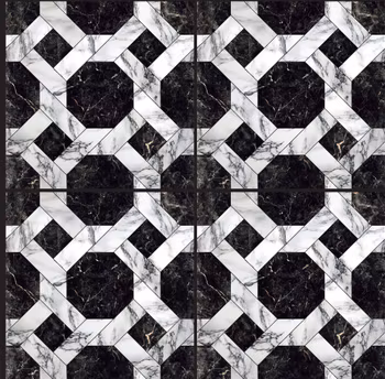 PREXIT 20 Marble Pattern - Svart vit marmor