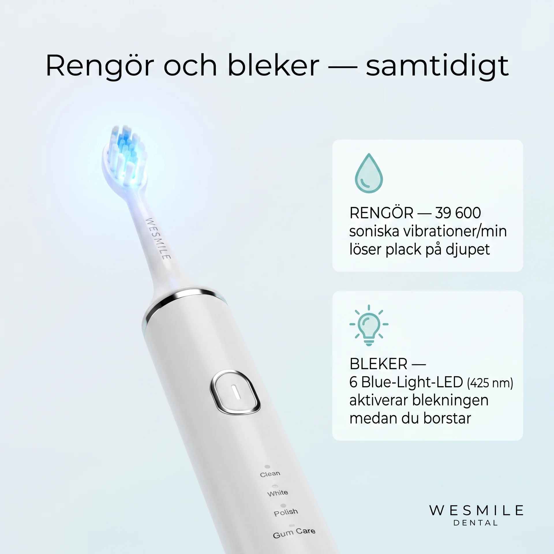 Sonic Whitening LED Eltandborste WeSmile