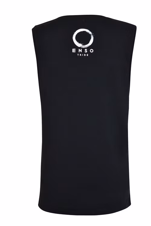 NAMASTE – MUSCLE TANK - BLACK
