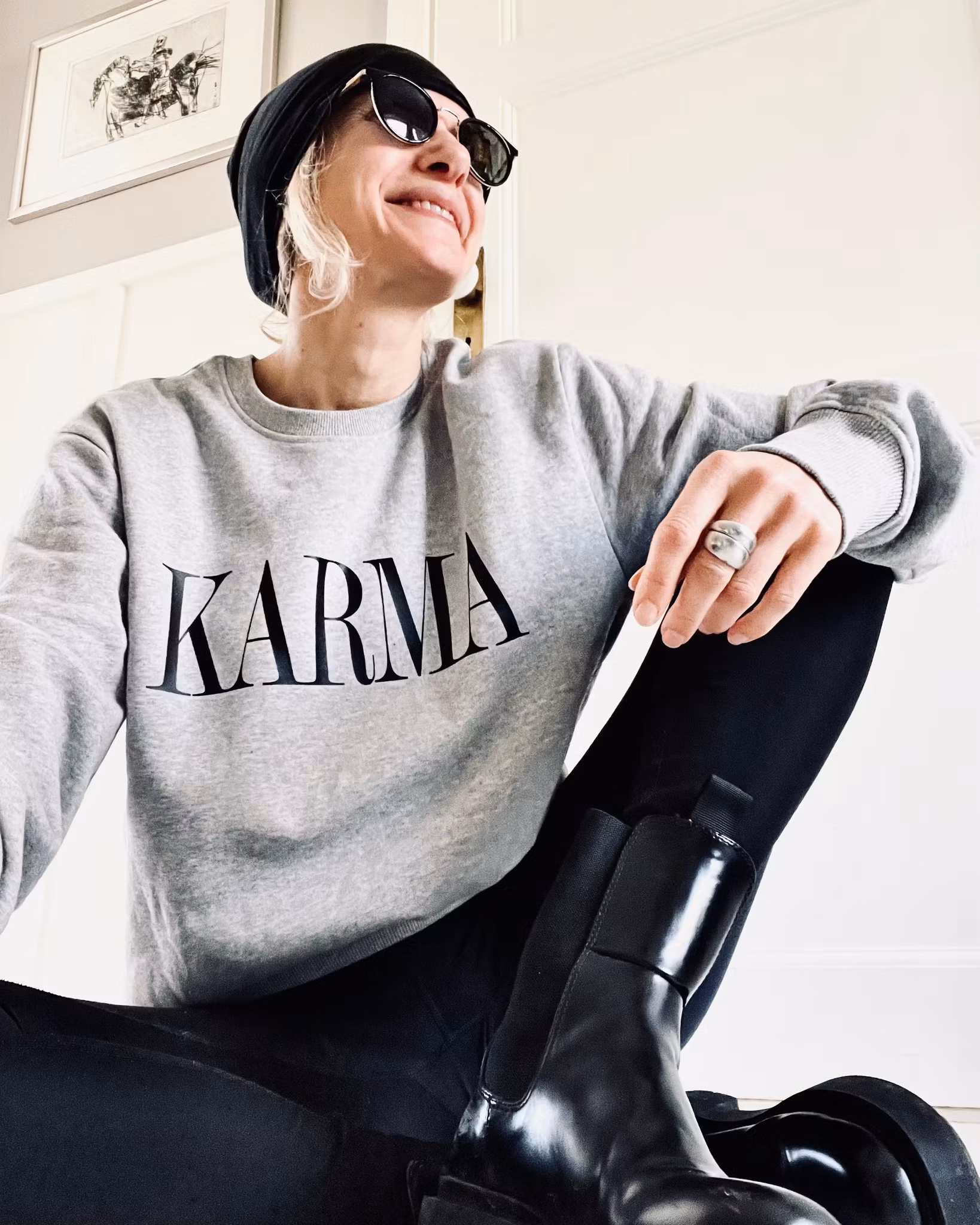 KARMA - SWEATER - GREY