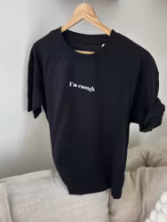 I’M ENOUGH - FEMALE TEE - BLACK