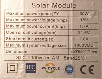 Svejakt Solpanel M 30W