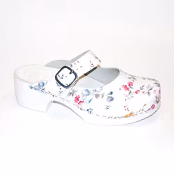 Linda vit-Madonna träskosandal