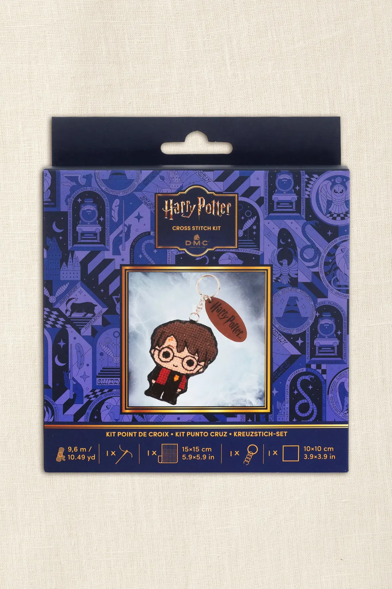 DMC Harry Potter – Korsstygnskit nyckelring Harry – kompletterande produktbild