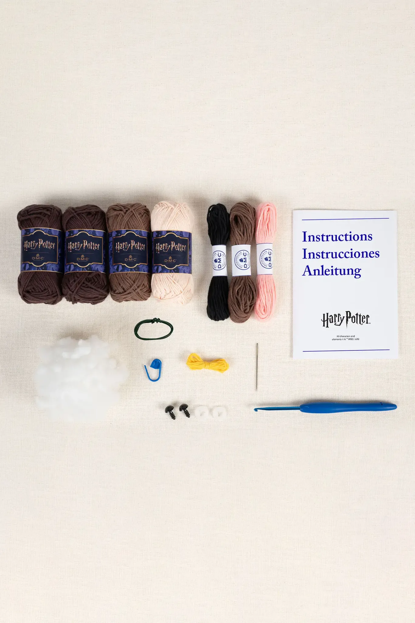 DMC Harry Potter – Virkkit amigurumi Hagrid – kompletterande produktbild