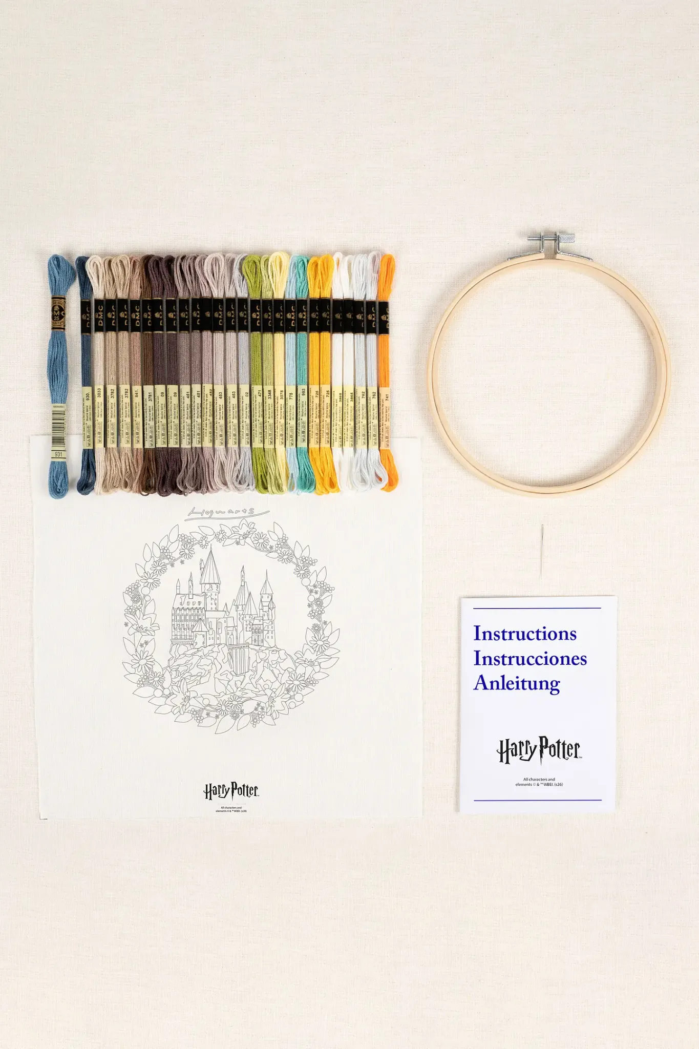 DMC Harry Potter – Broderikit Hogwarts slott – kompletterande produktbild