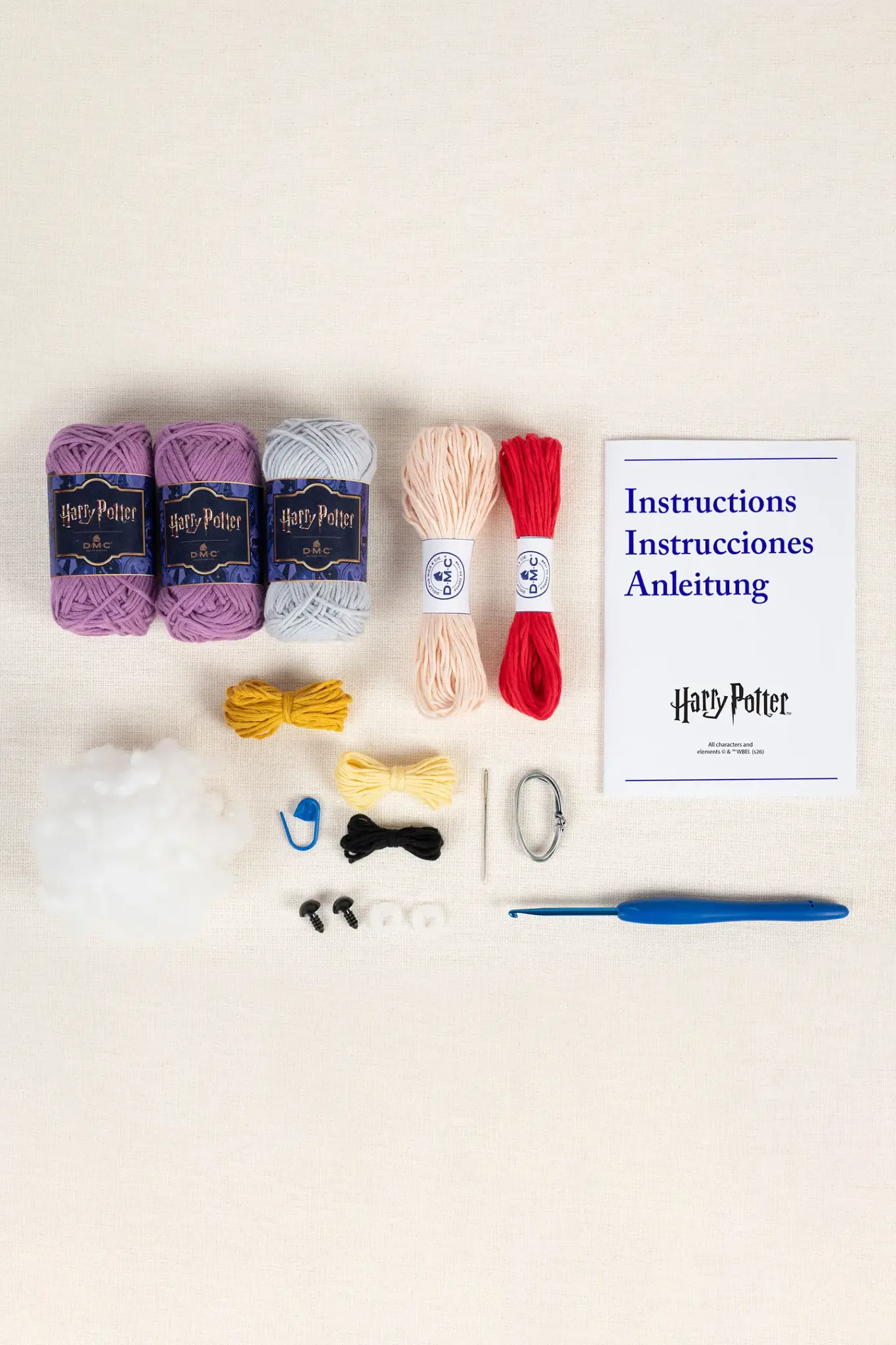 DMC Harry Potter – Virkkit amigurumi Dumbledore – kompletterande produktbild