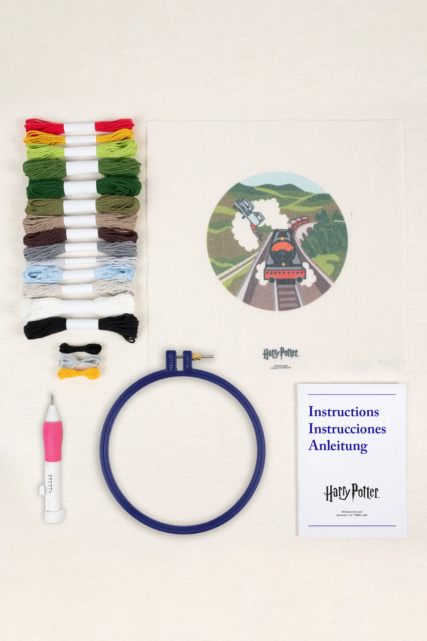 DMC Harry Potter – Punch needle-kit Flygande bilen – kompletterande produktbild