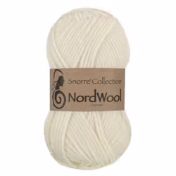 Snorre Collection Nordwool, 50g, 100 Blekt vit