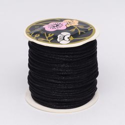 Nylon tråd 1mm, svart på rulle