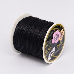 Nylon tråd 1mm, svart på rulle