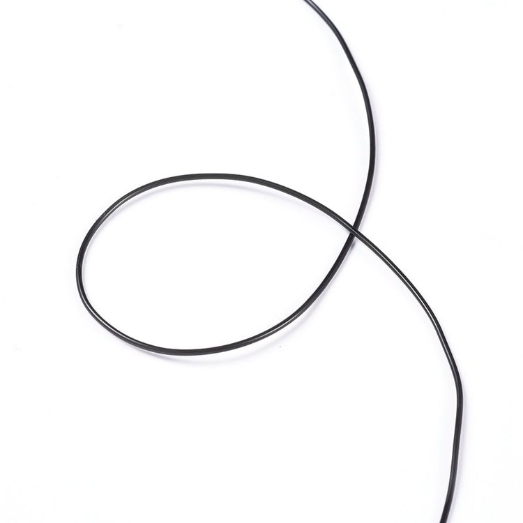Elastisk tråd, 0,8mm, svart