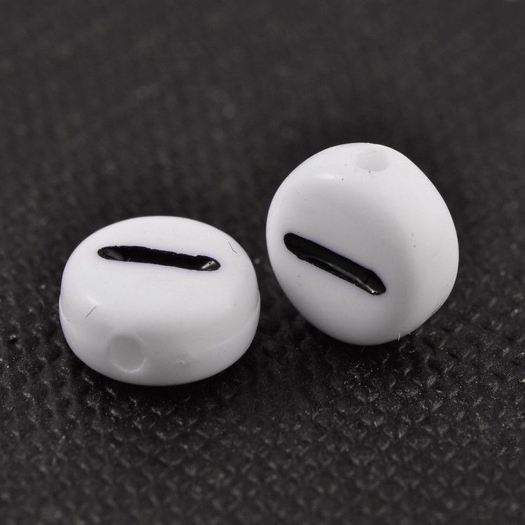 Bokstavspärlor, 7mm, I