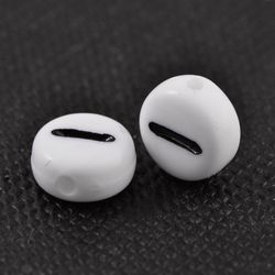 Bokstavspärlor, 7mm, I