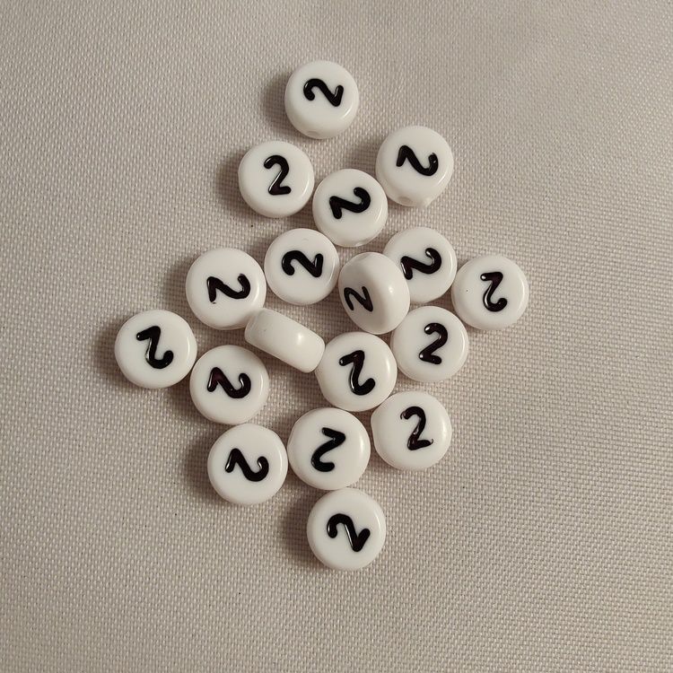 Sifferpärlor, 7mm, 2