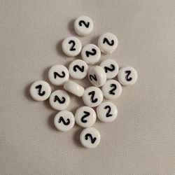 Sifferpärlor, 7mm, 2