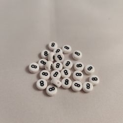 Sifferpärlor, 7mm, 8