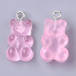 Hänge, Gummibjörn, Rosa, 5st