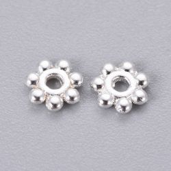 Mellandel Silverfärgad, 4x1.5mm, 25st