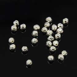 Mellandel, Silverfärgad, 3.5x3.5mm, 25st