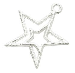 Stjärnor, Berlock, Silver, 10st