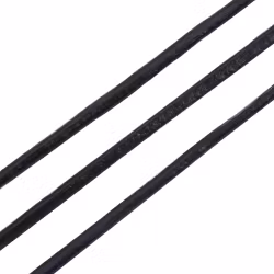 Lädersnöre, 2mm, Svart