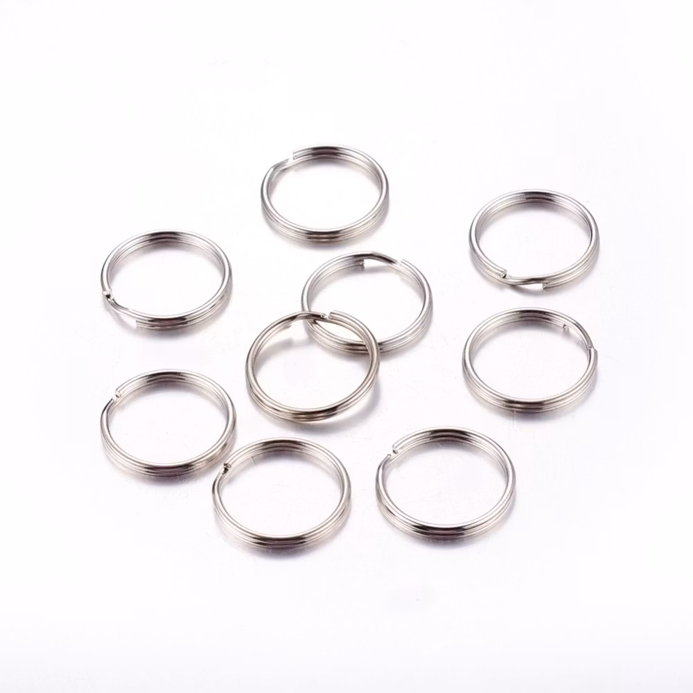 Nyckelringar, 20x2 mm, 10 st