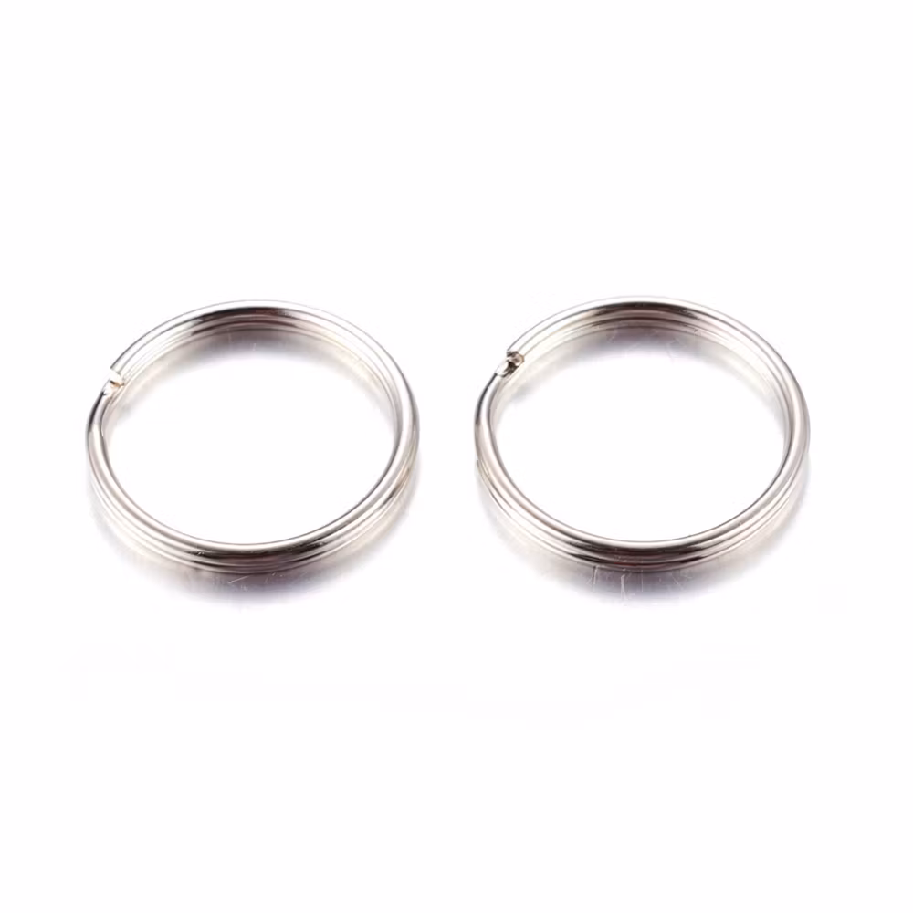 Nyckelringar, 20x2 mm, 10 st