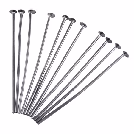 Hattpinnar, 45x0,7 mm, Gunmetall, 30 st