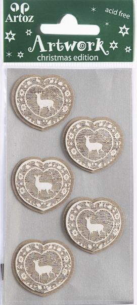 Deer white/wood