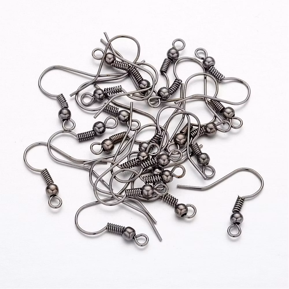 Örhängeskrokar, 18x0.8mm, Nickel Fri, 30st
