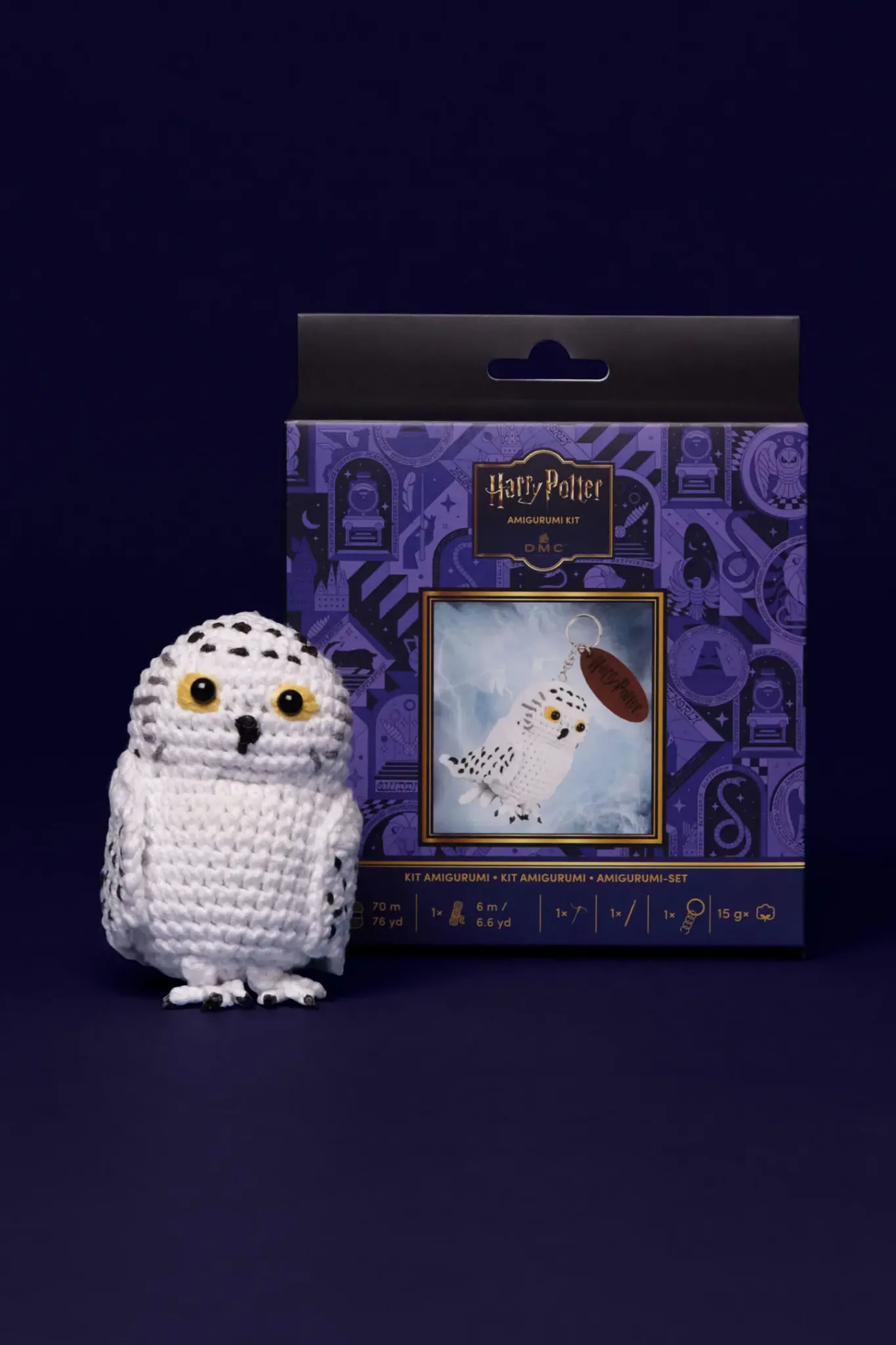 DMC Harry Potter – Virkkit nyckelring Hedvig – kit och förpackning
